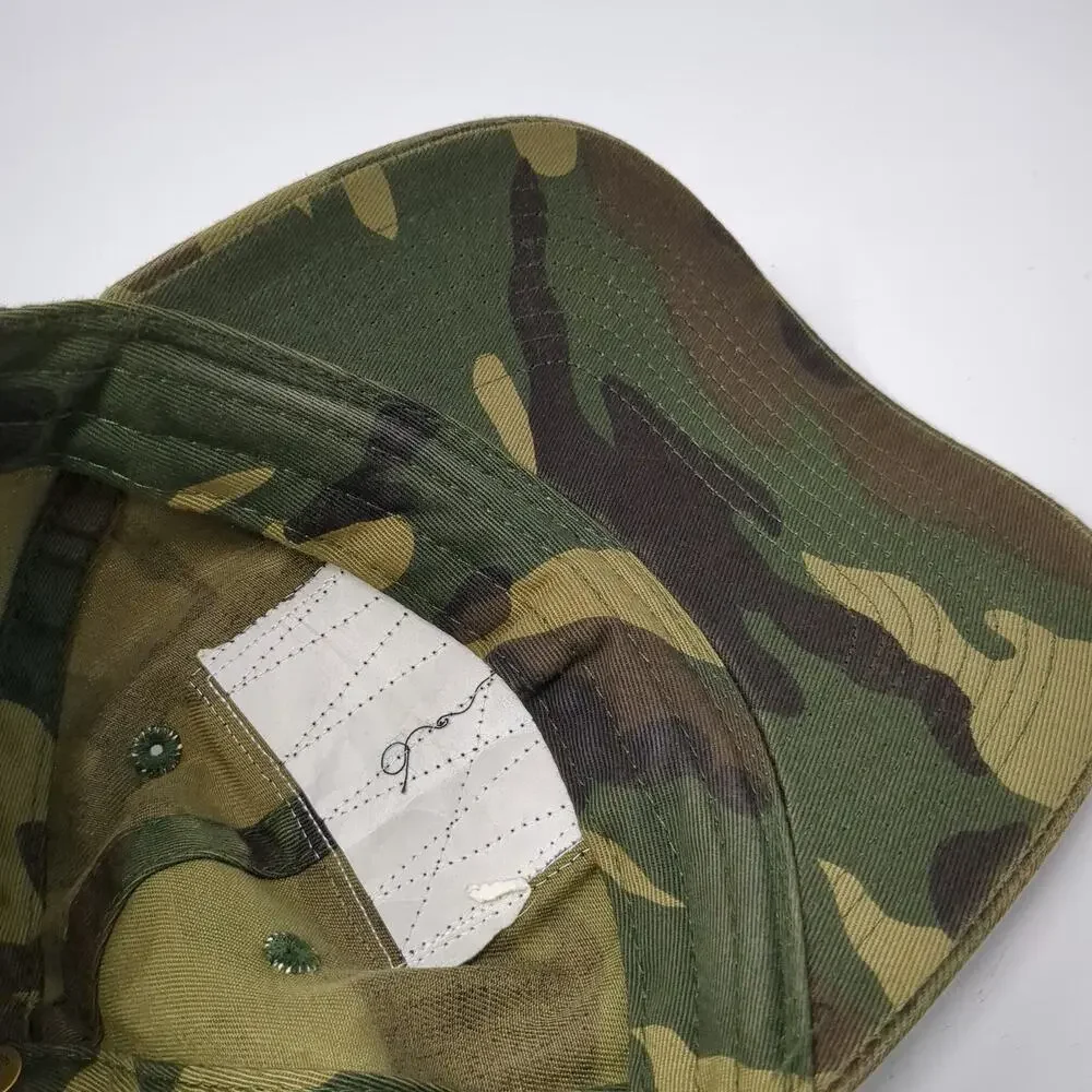 Legacy Baseball Cap Green Camo One Size Key West Conch Farm Palm Tree Patch